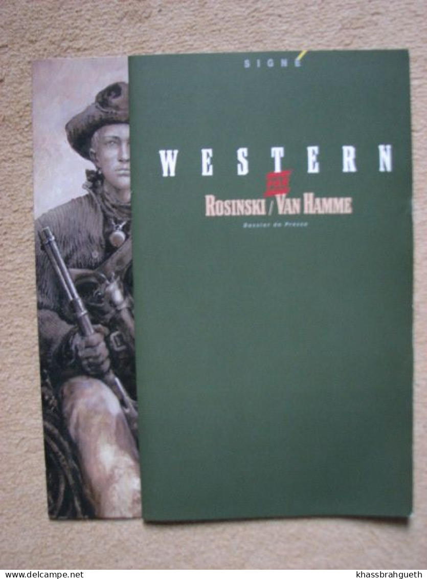 ROSINSKI & VAN HAMME - "WESTERN" - LOMBARD COLLECTION SIGNE (2001) - DOSSIER DE PRESSE - Thorgal