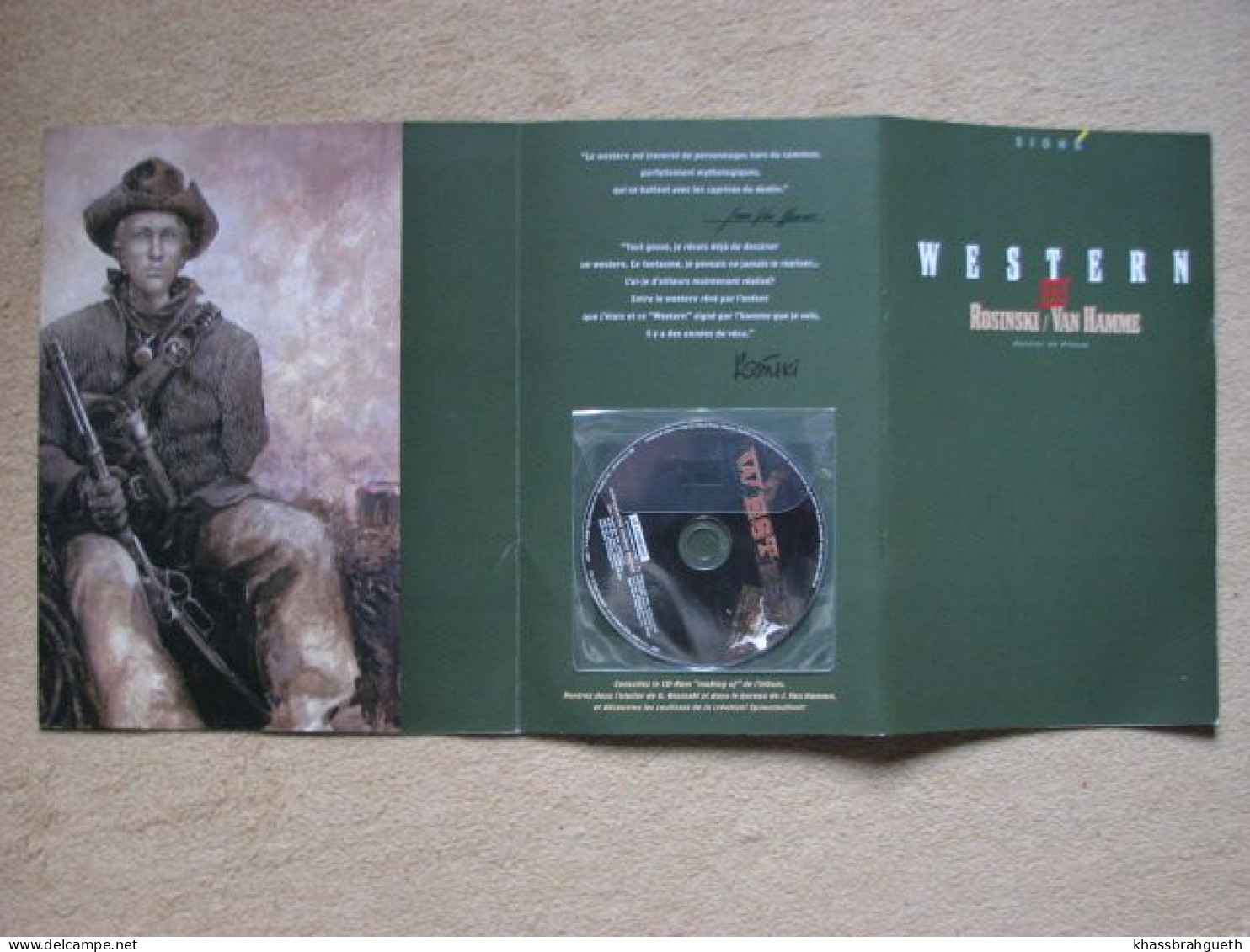 ROSINSKI & VAN HAMME - "WESTERN" - LOMBARD COLLECTION SIGNE (2001) - DOSSIER DE PRESSE - Thorgal