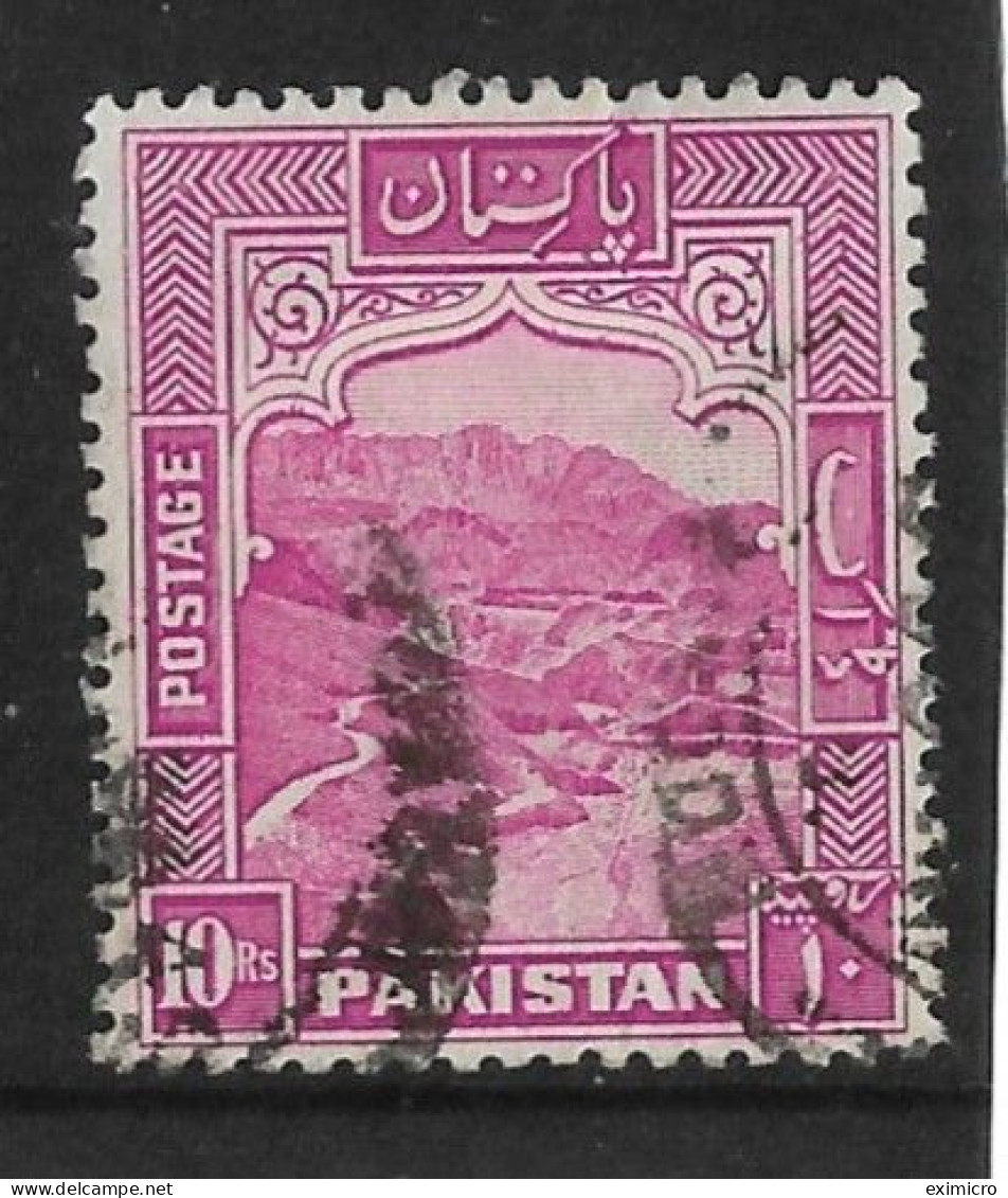 PAKISTAN 1948 10R SG 41a Perf 12 FINE USED Cat £13 - Pakistan