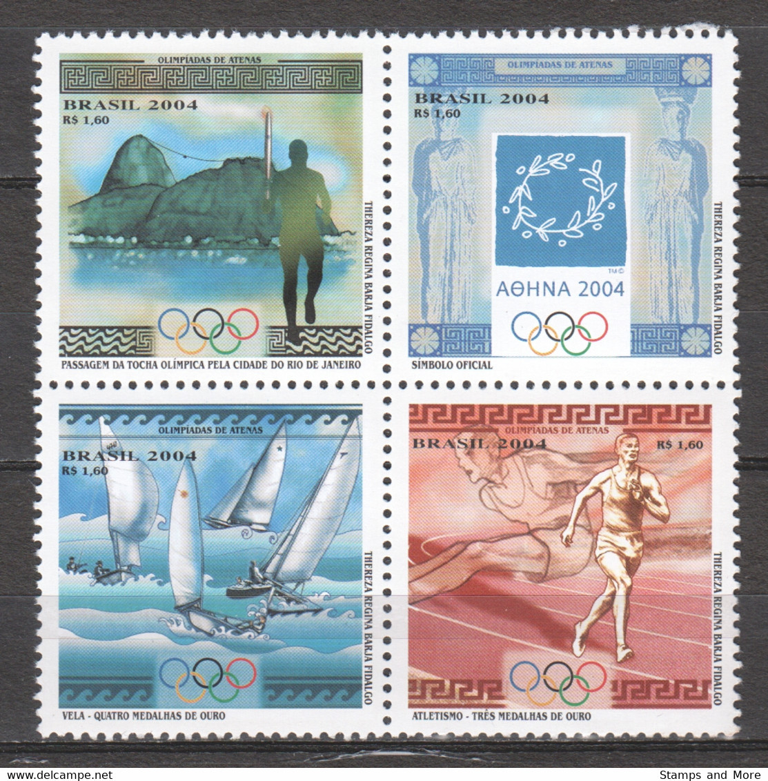 Brazil Brasil 2004 Mi 3369-3372 MNH SUMMER OLYMPICS ATHENS - Sommer 2004: Athen