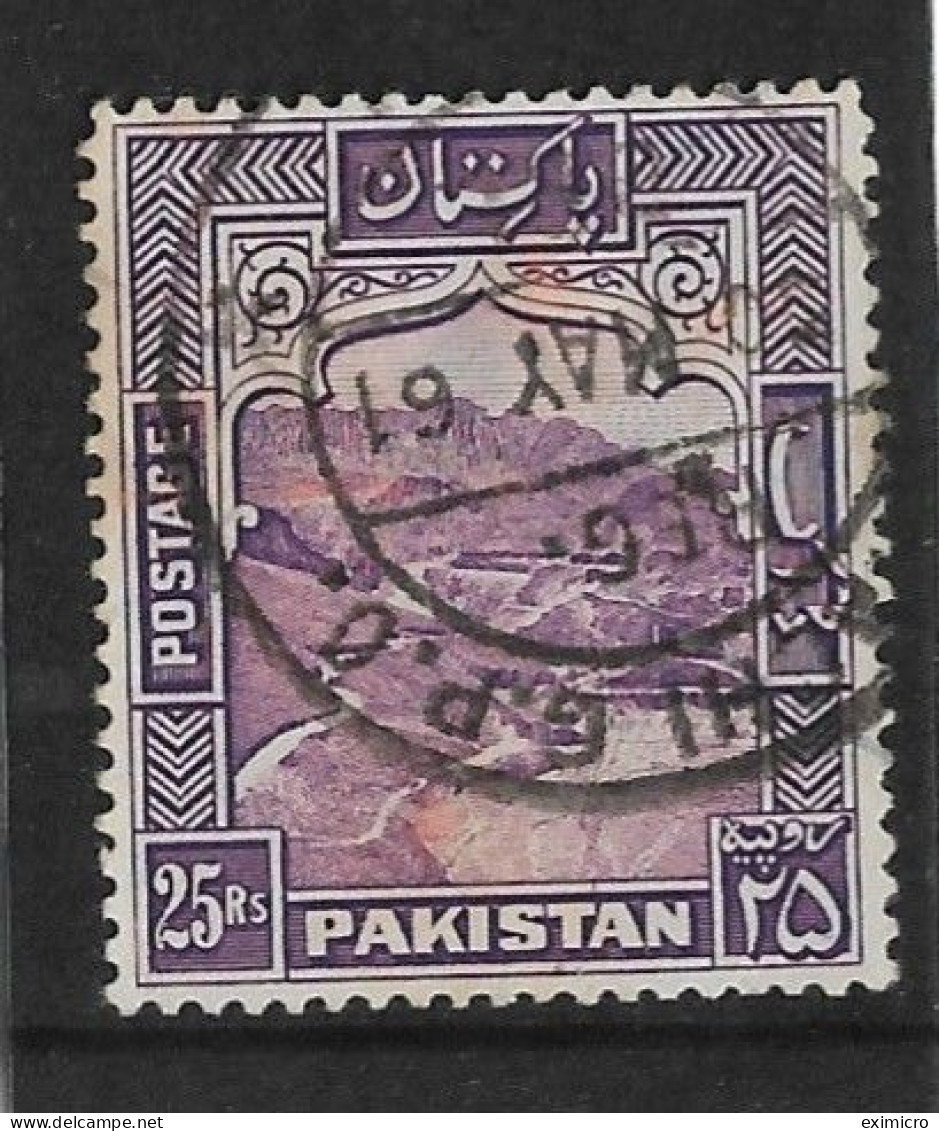 PAKISTAN 1954 25R SG 43b Perf 13 FINE USED Cat £55 - Pakistan