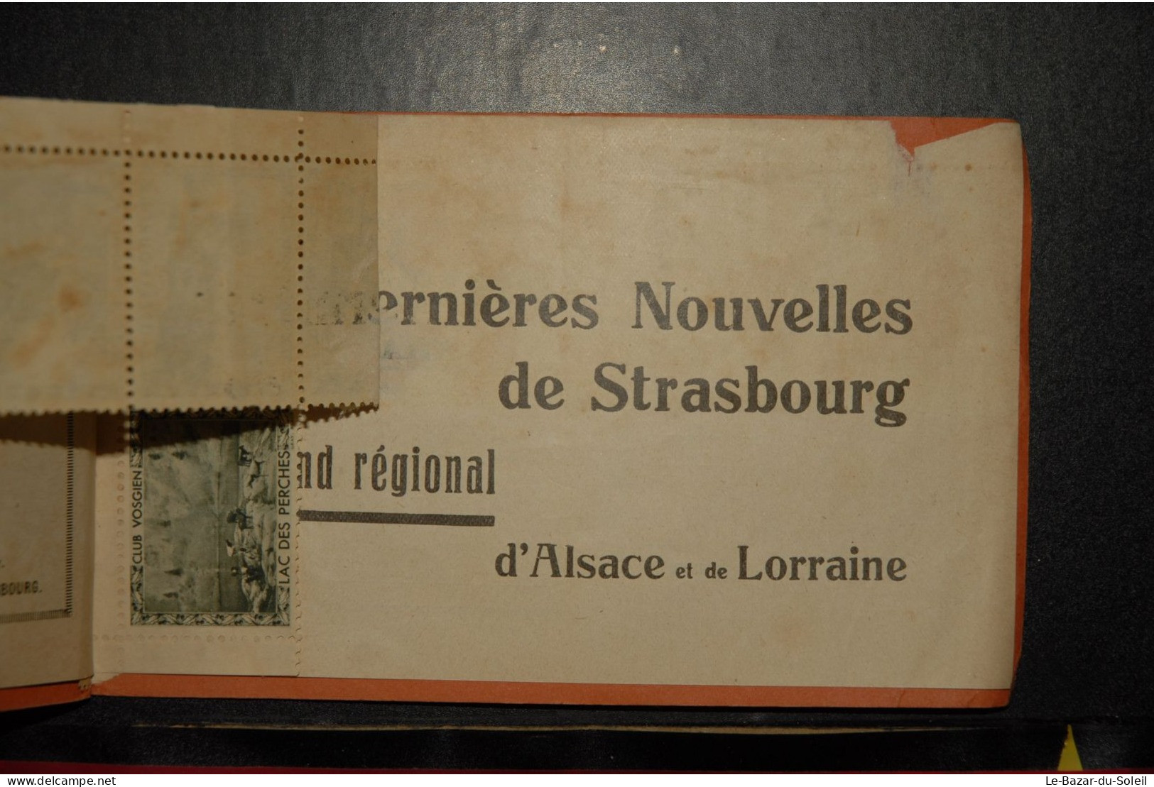 VIEUX PAPIERS,L'ALSACE, un joyau de la France : Carnet de 6 vignettes d'excursions, Série 11b, Club Vosgien MULHOUSE