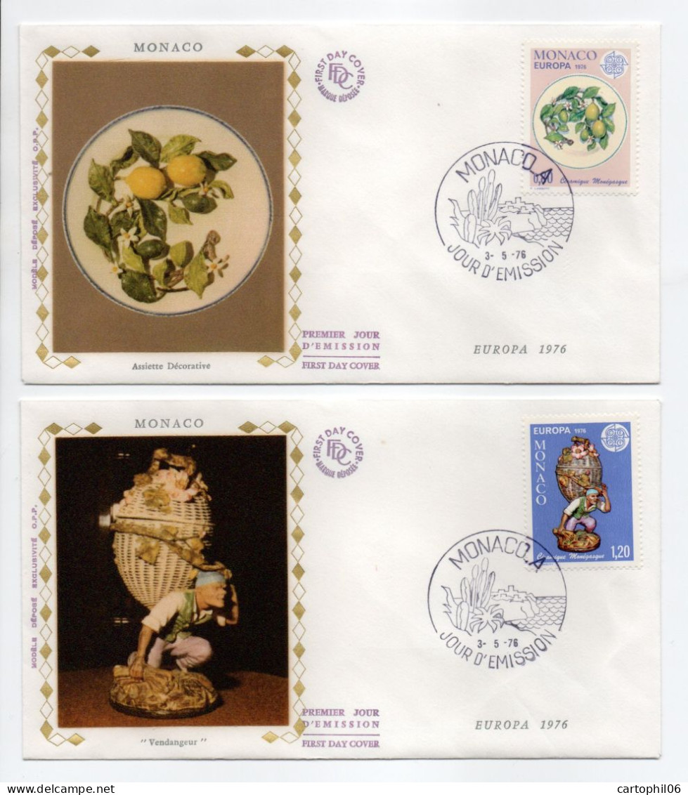 - 2 FDC EUROPA - MONACO 3.5.1976 - - 1976