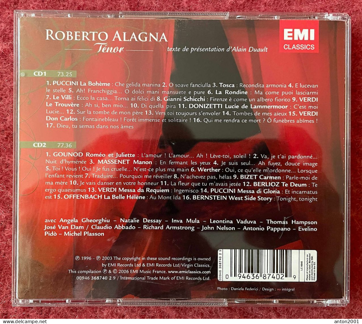 Roberto Alagna : Ténor - Opera / Operette