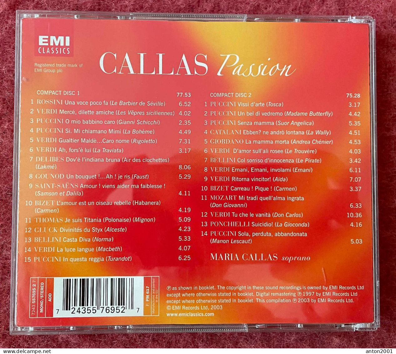 Maria Callas : Passion - Opere