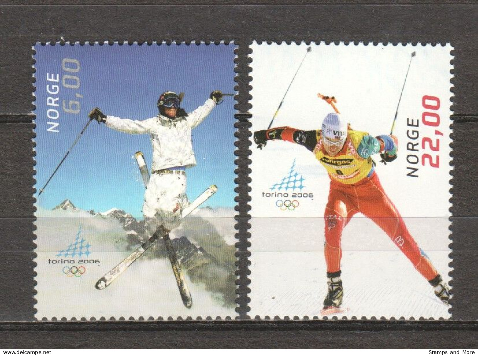 Norway 2006 Mi 1561-1562 MNH WINTER OLYMPICS TORINO 2006 - Winter 2006: Torino