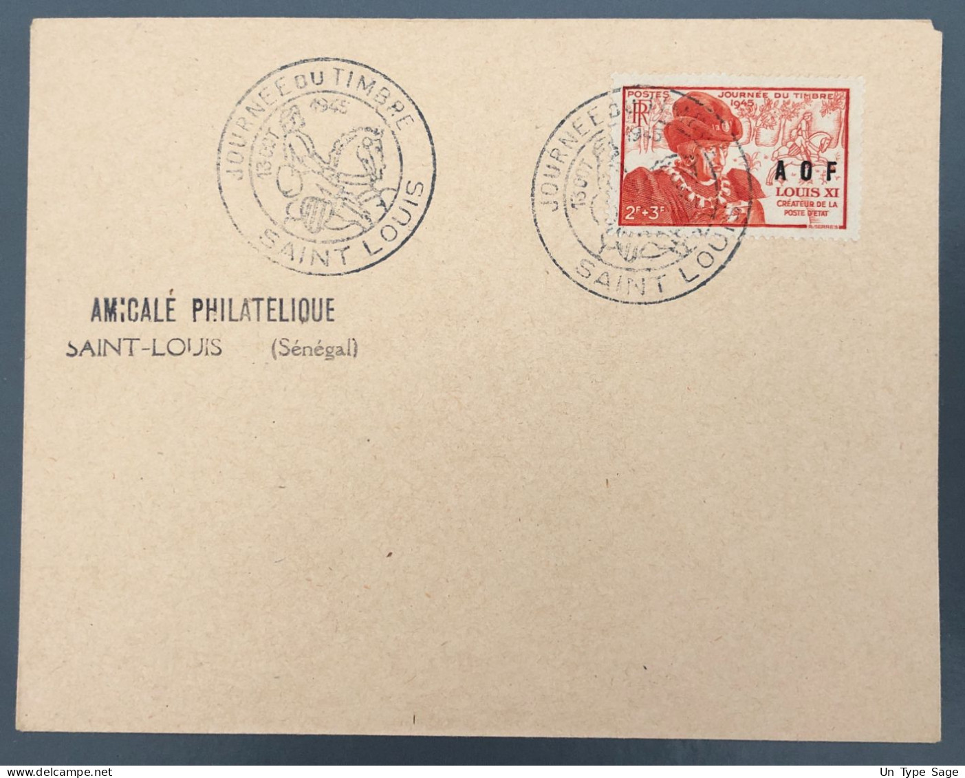 A.O.F. Divers Sur Enveloppe Journée Du Timbre 1945 Saint Louis - (A1558) - Covers & Documents