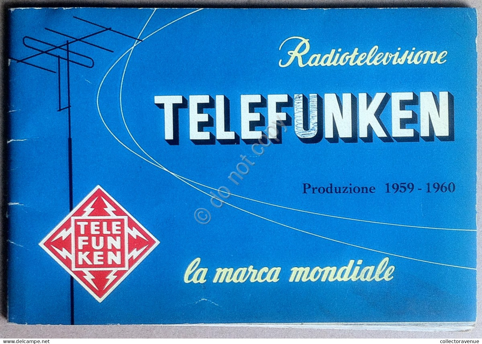 Telefunken - Libretto - Produzione 1959 1960 - Radio Televisione Vintage - Televisión