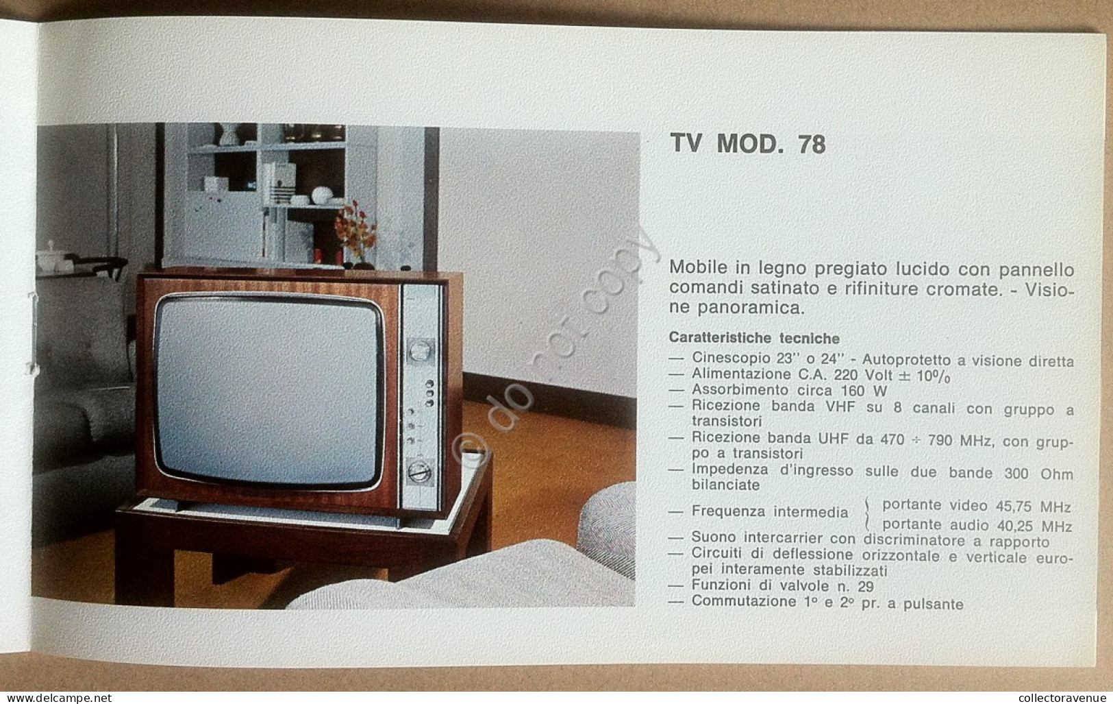 Effe Pi - Libretto - Catalogo Televisori Anni '70 - Radio Televisione Vintage - Television