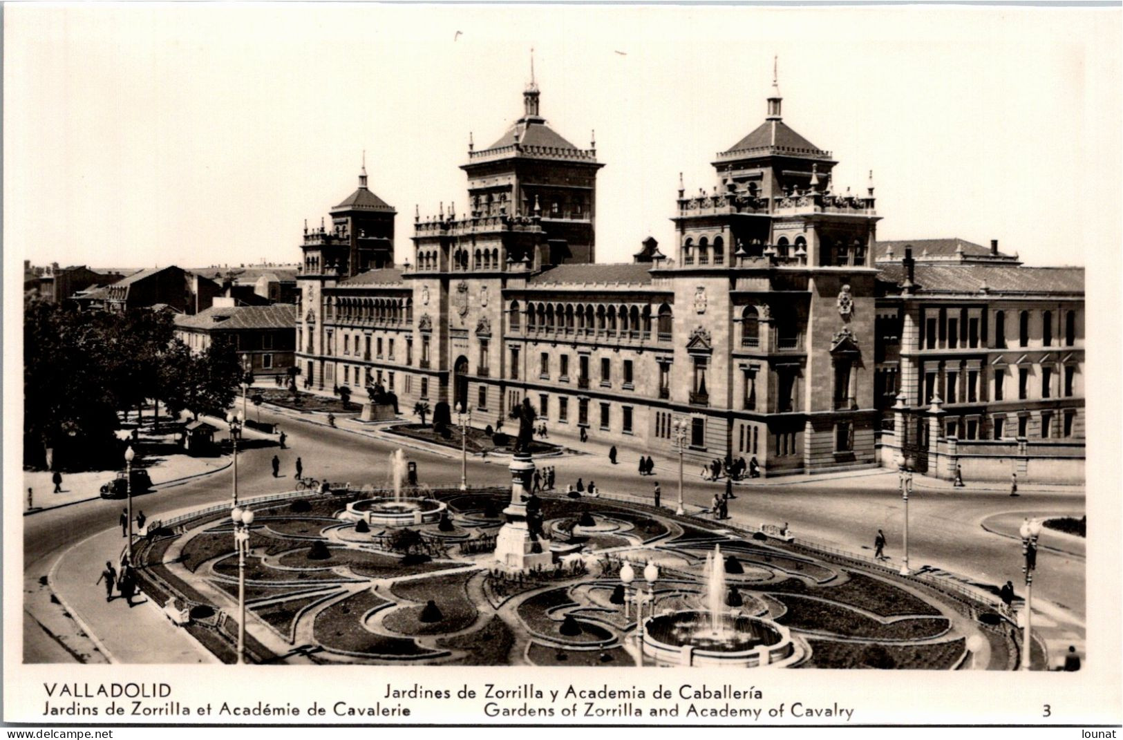 Espagne - VALLADOLID - Jardins De Zorrilla Et Académie De Cavalerie - Valladolid