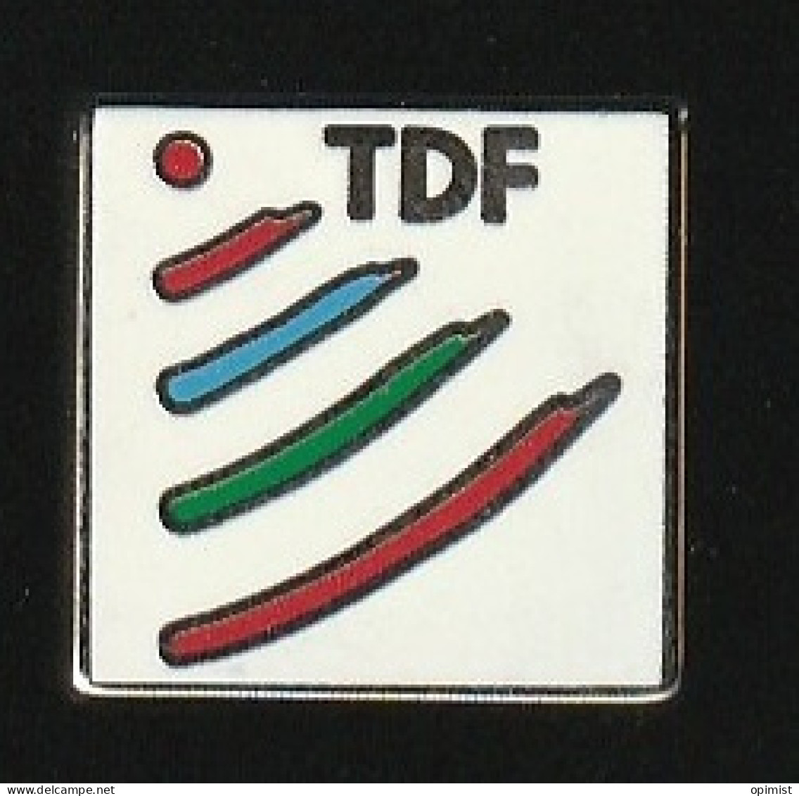 77091- Pin's..-TDF.Télédiffusion De France.Radio.Télé.signé Proderam. - France Telecom