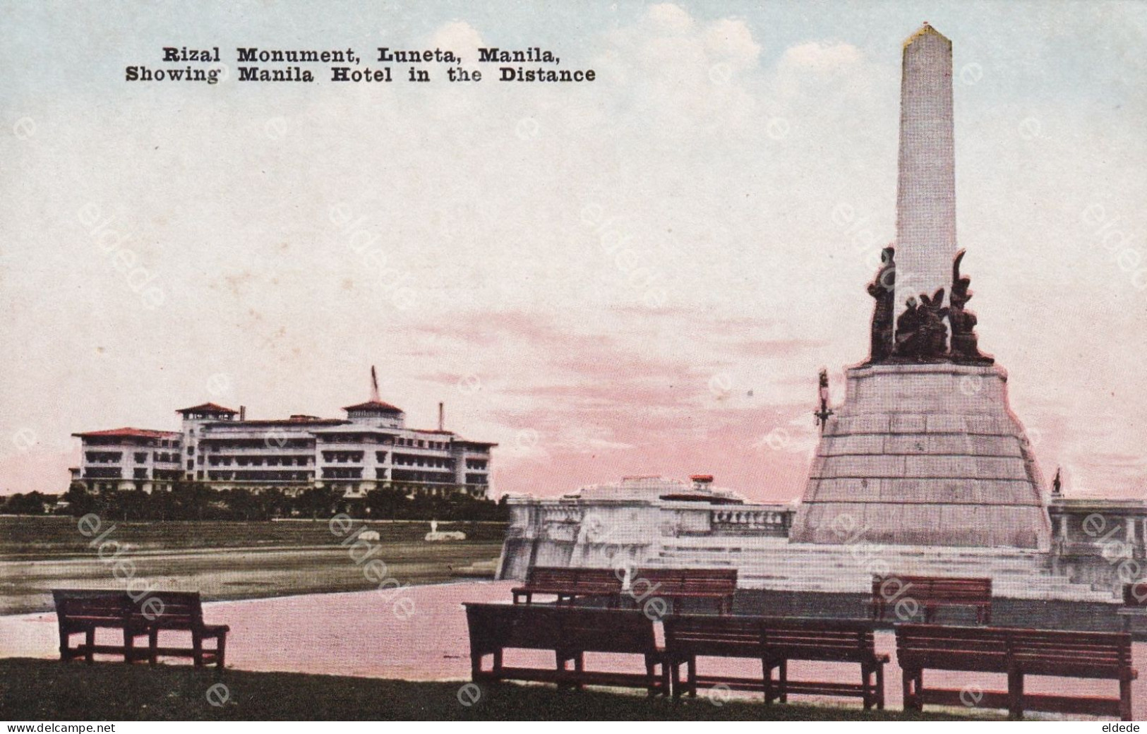 Philippines Islands Luneta Manila Hotel Rizal Monument - Philippines