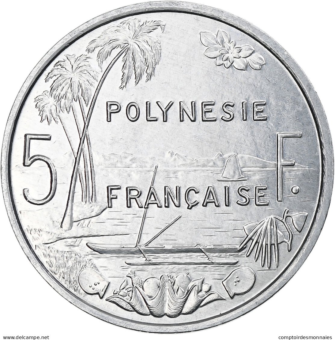 Polynésie Française, 5 Francs, 1994, Monnaie De Paris, I.E.O.M., SPL - Polynésie Française