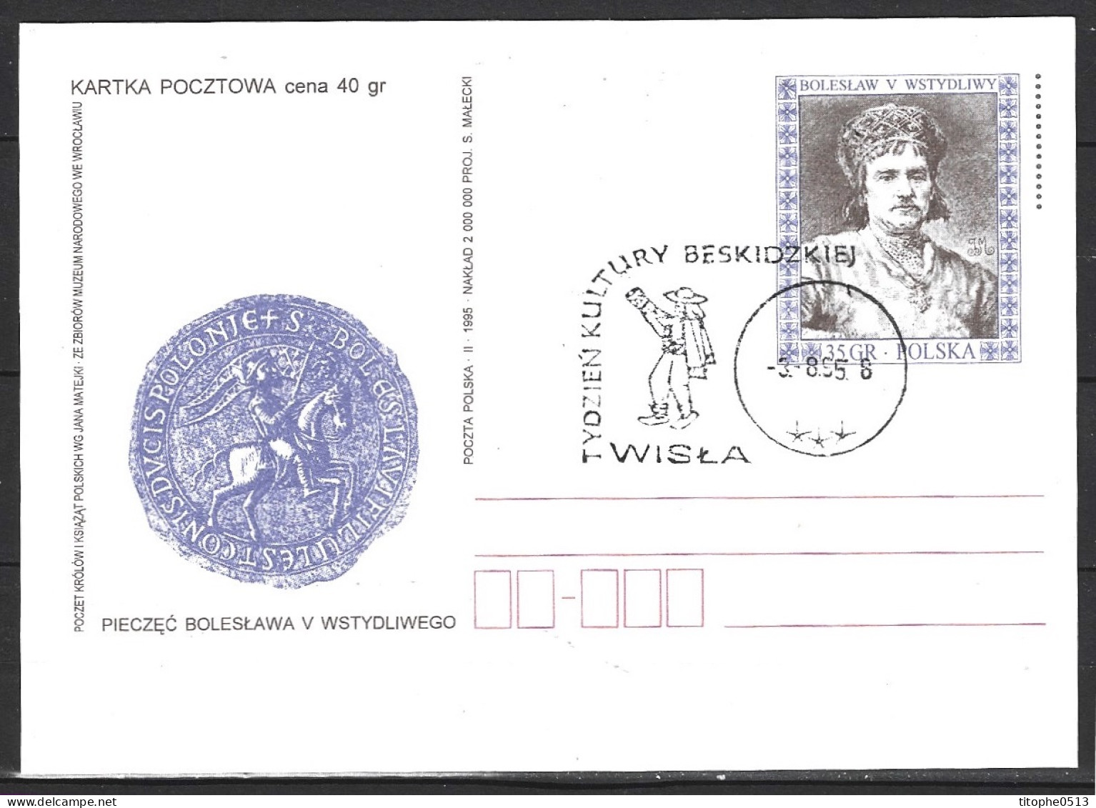 POLOGNE. Carte Commémorative De 1995. Festival Folklorique Des Beskides. - Danse