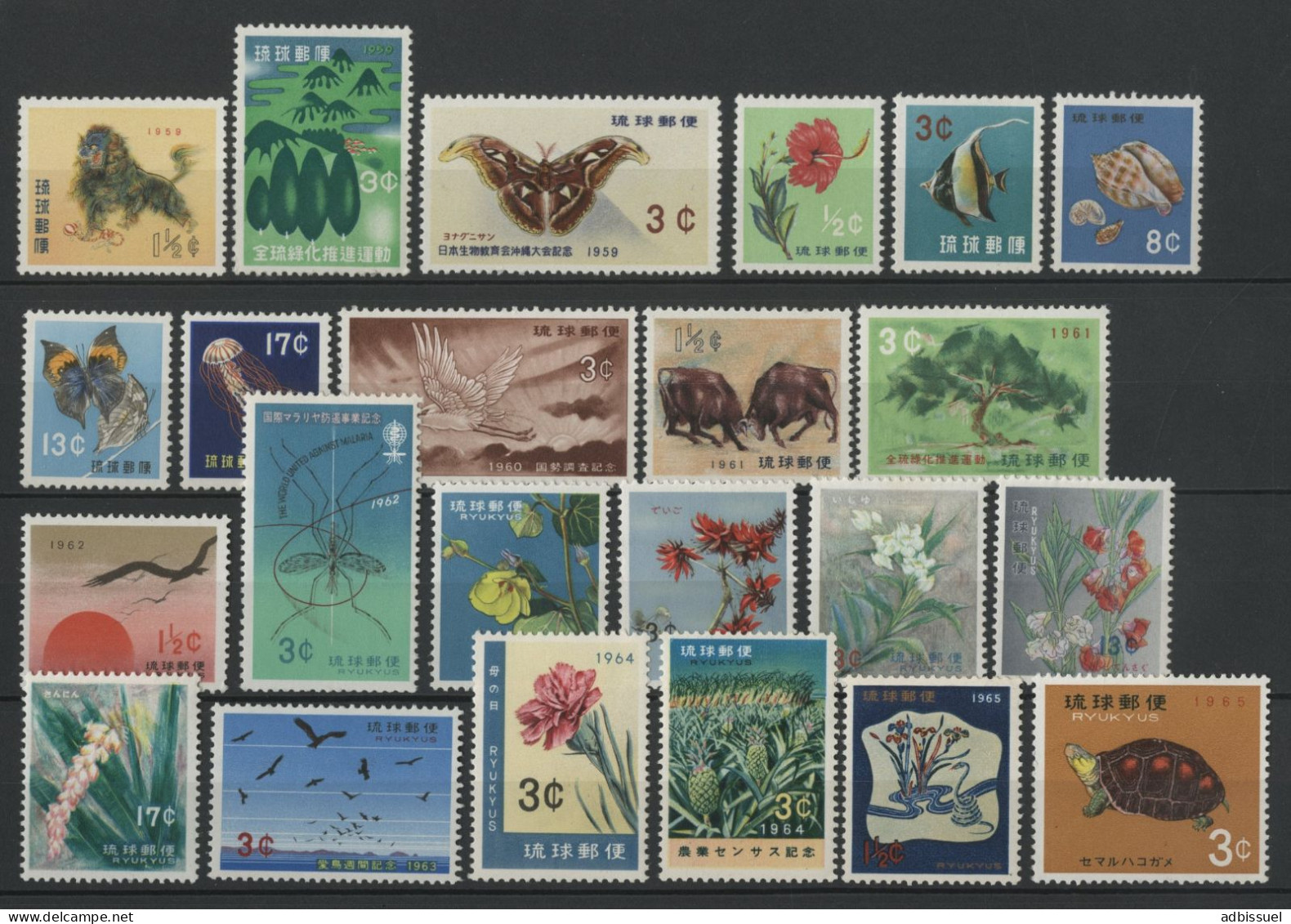 RYUKYA Ensemble De 24 Valeurs Dont Séries 65A à 68 Et 93 à 99 Neufs ** (MNH) TB Voir Description - Ryukyu Islands