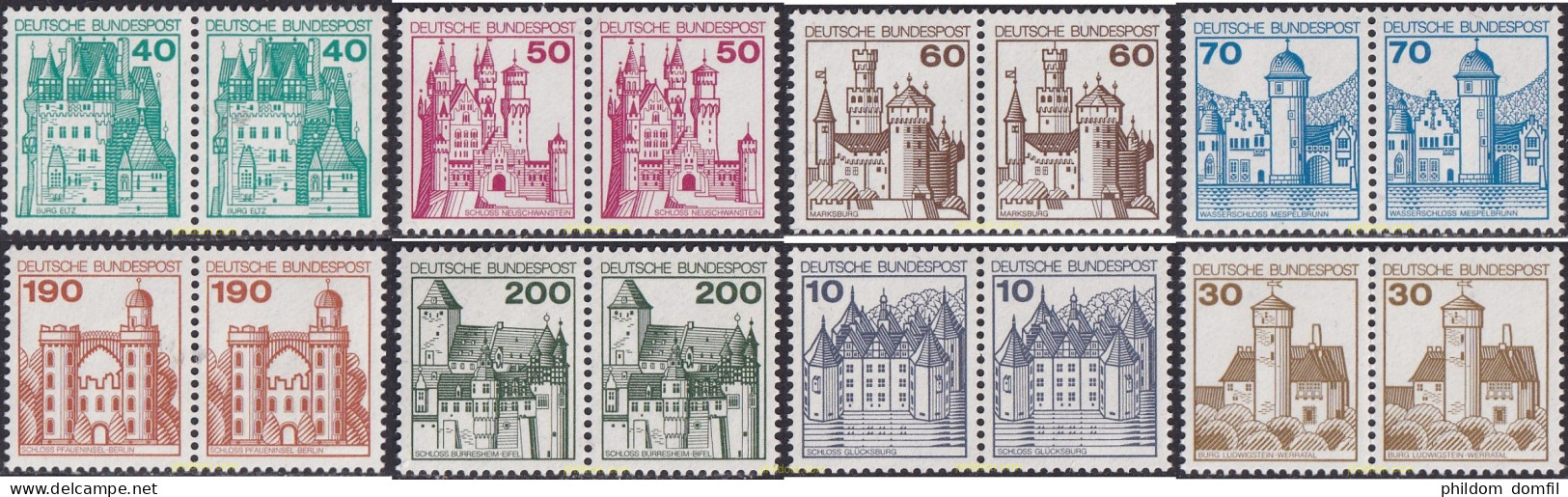 696057 MNH ALEMANIA FEDERAL 1977 CASTILLOS - Ungebraucht