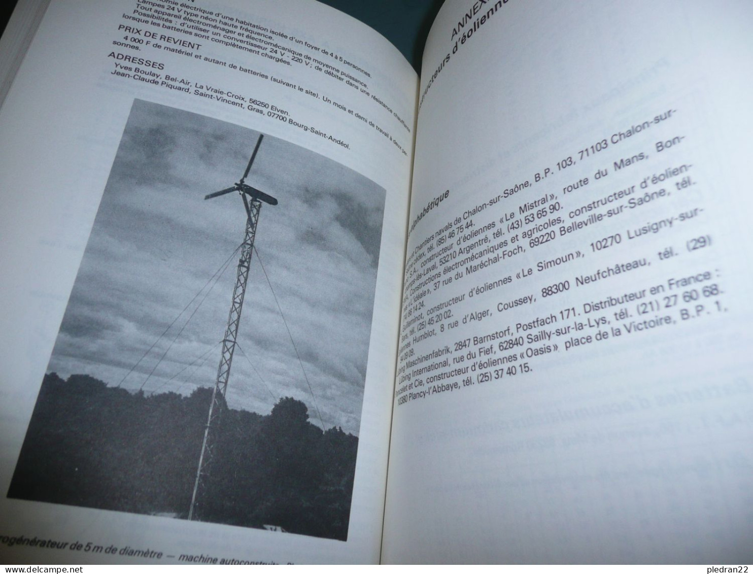 GUY CUNTY EOLIENNES & AEROGENERATEURS GUIDE DE L'ENERGIE EOLIENNE ECOLOGIE ELECTRIQUE ELECTRICITE COURANT 1979 - Sciences