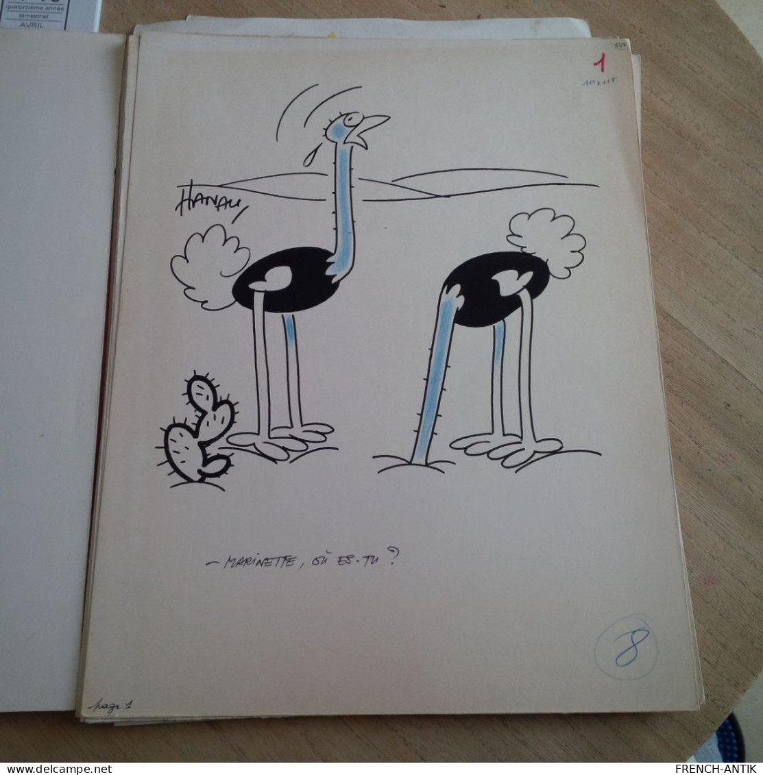 LOT  37 DESSIN CARICATURE RENE HANAU MOSDYC RIT LEP FRICK JEANSON FORTUNE VAN DAM ETC....ORIGINAUX - Non Classés