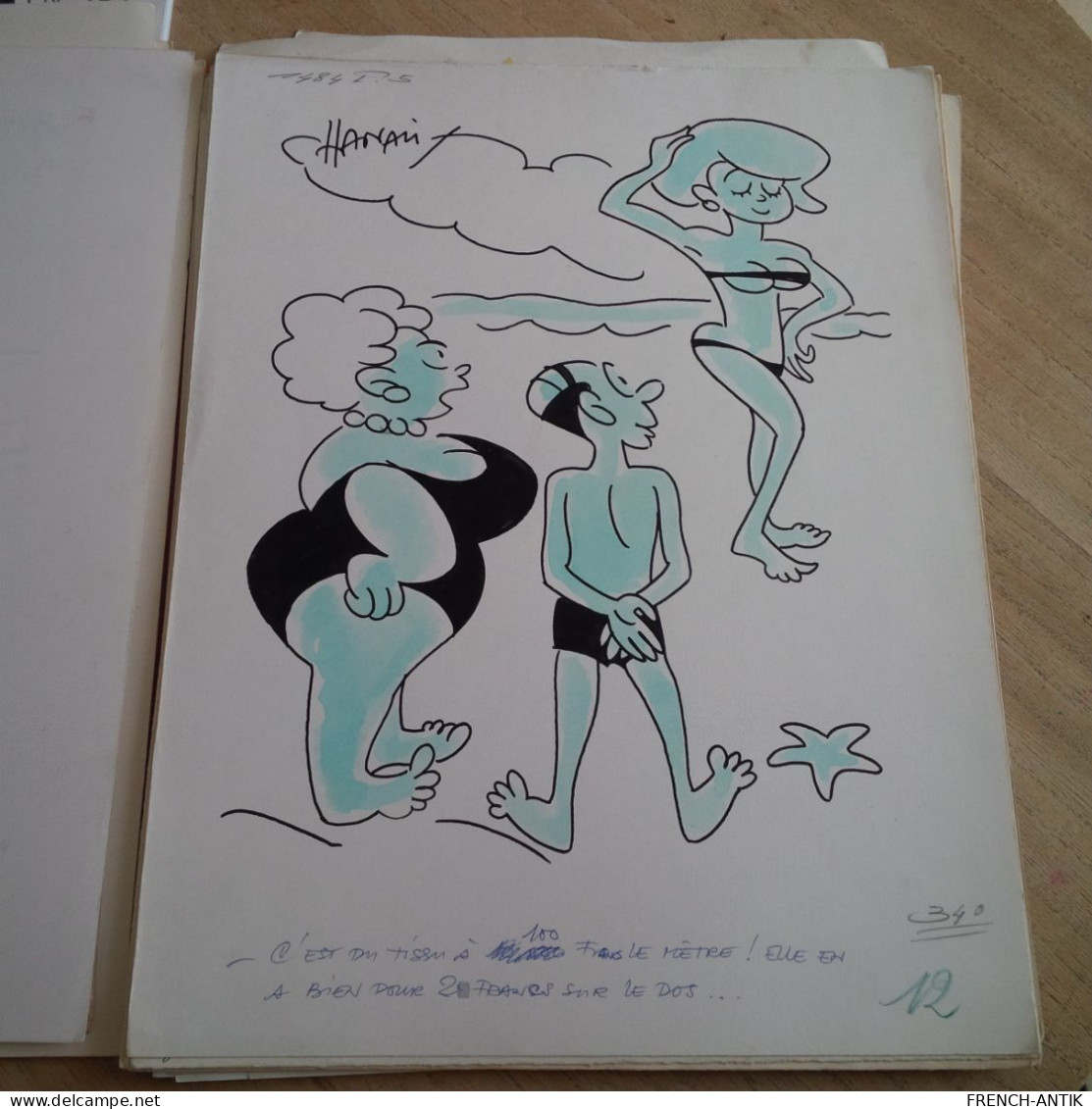 LOT  37 DESSIN CARICATURE RENE HANAU MOSDYC RIT LEP FRICK JEANSON FORTUNE VAN DAM ETC....ORIGINAUX