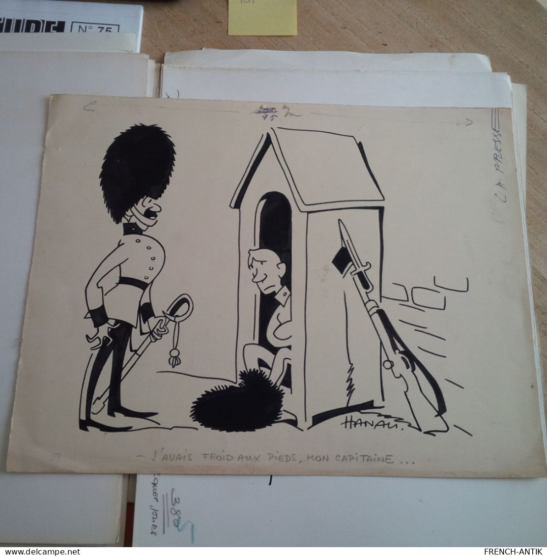 LOT  37 DESSIN CARICATURE RENE HANAU MOSDYC RIT LEP FRICK JEANSON FORTUNE VAN DAM ETC....ORIGINAUX