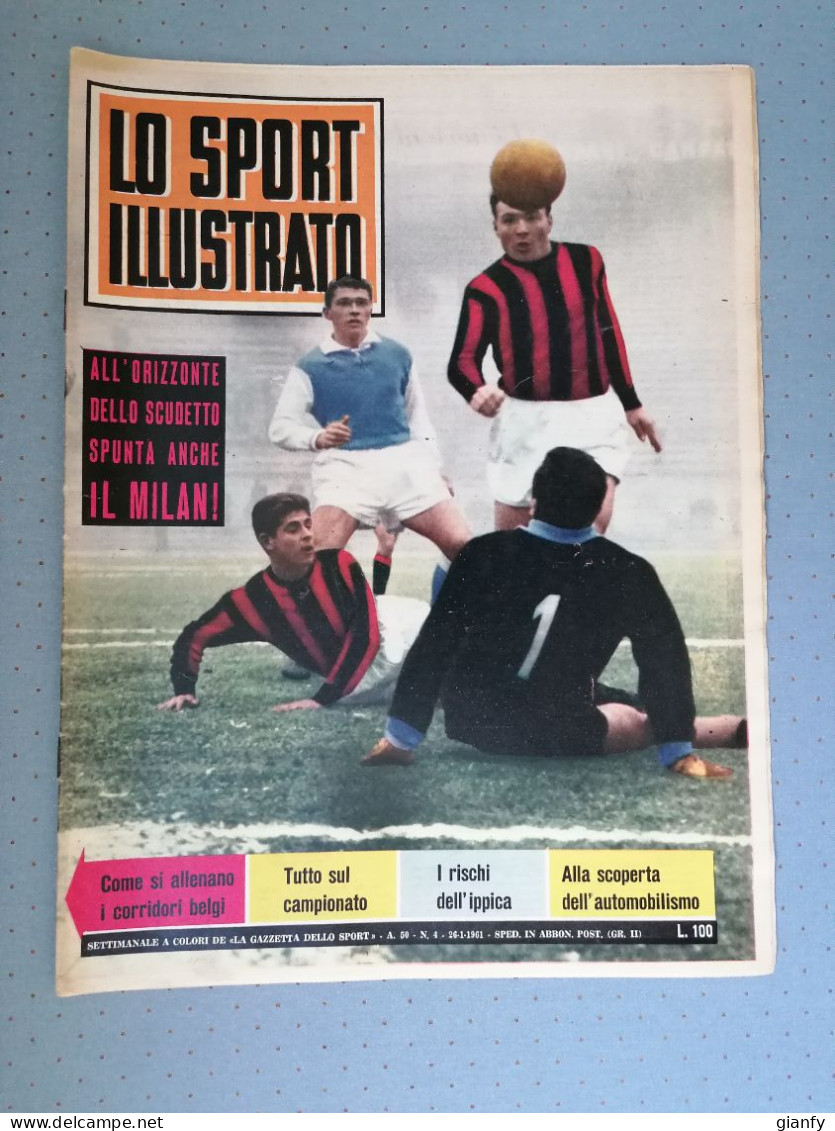 SPORT ILLUSTRATO 1961 CALCIO FORMAZIONE LAZIO CICLISMO VAN LOY - Sport
