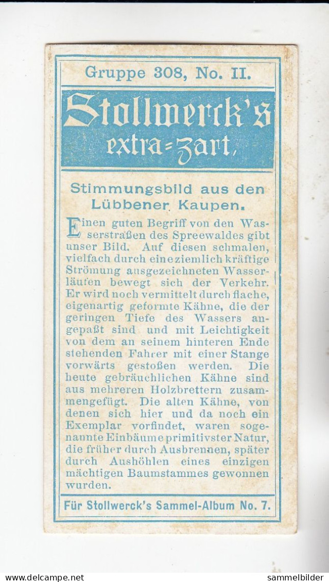 Stollwerck Album No 7 Spreewald  Stimmungsbild Aus Den Lübbener Kaupen     Grp 308#2 Von 1904/05 - Stollwerck