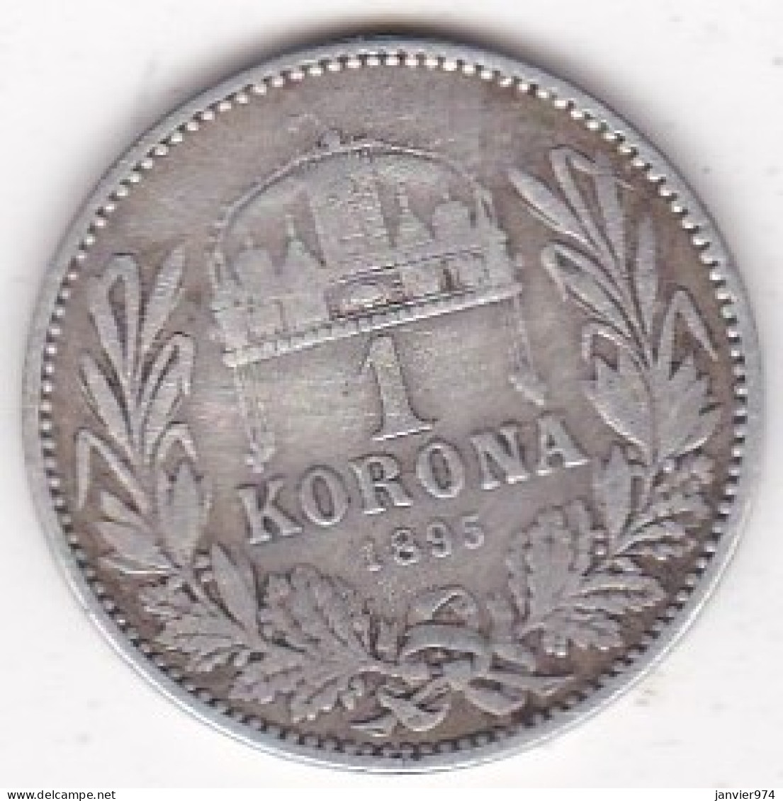 Hongrie 1 Korona 1895 Francois Joseph I, En Argent, KM# 484 - Hungary