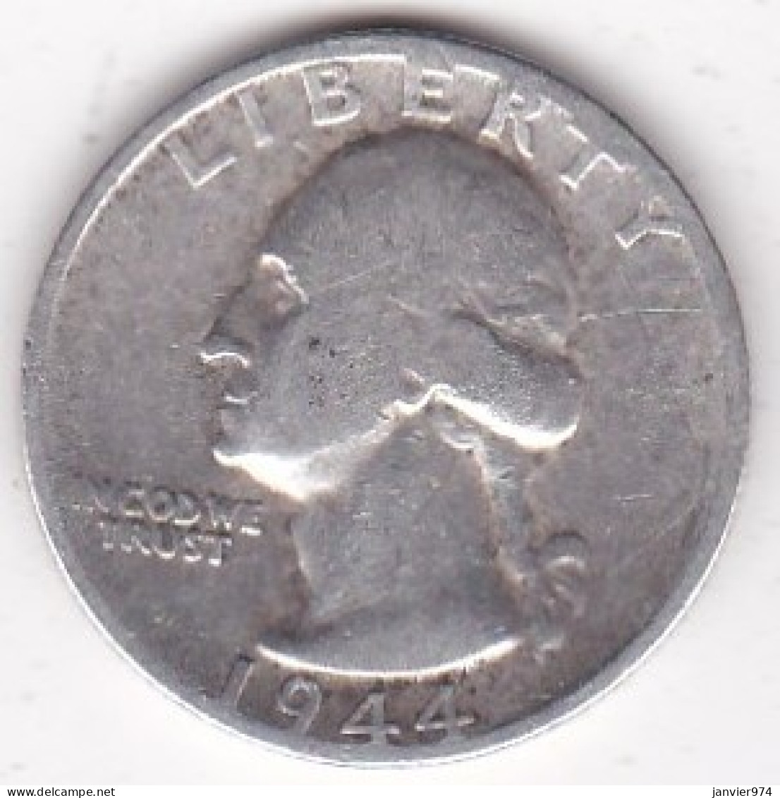 Etats-Unis , Quarter Dollar 1944 S San Francisco , Washington , En Argent - 1932-1998: Washington