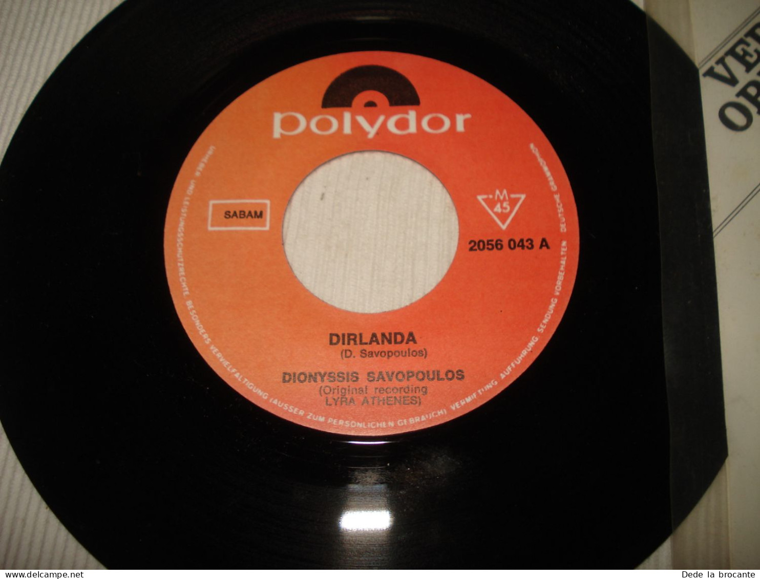 B10 / Dionyssis Savopoulos – Dirlanda – SP - Polydor 2056 043 - Bel 1970  M/EX - Country Y Folk