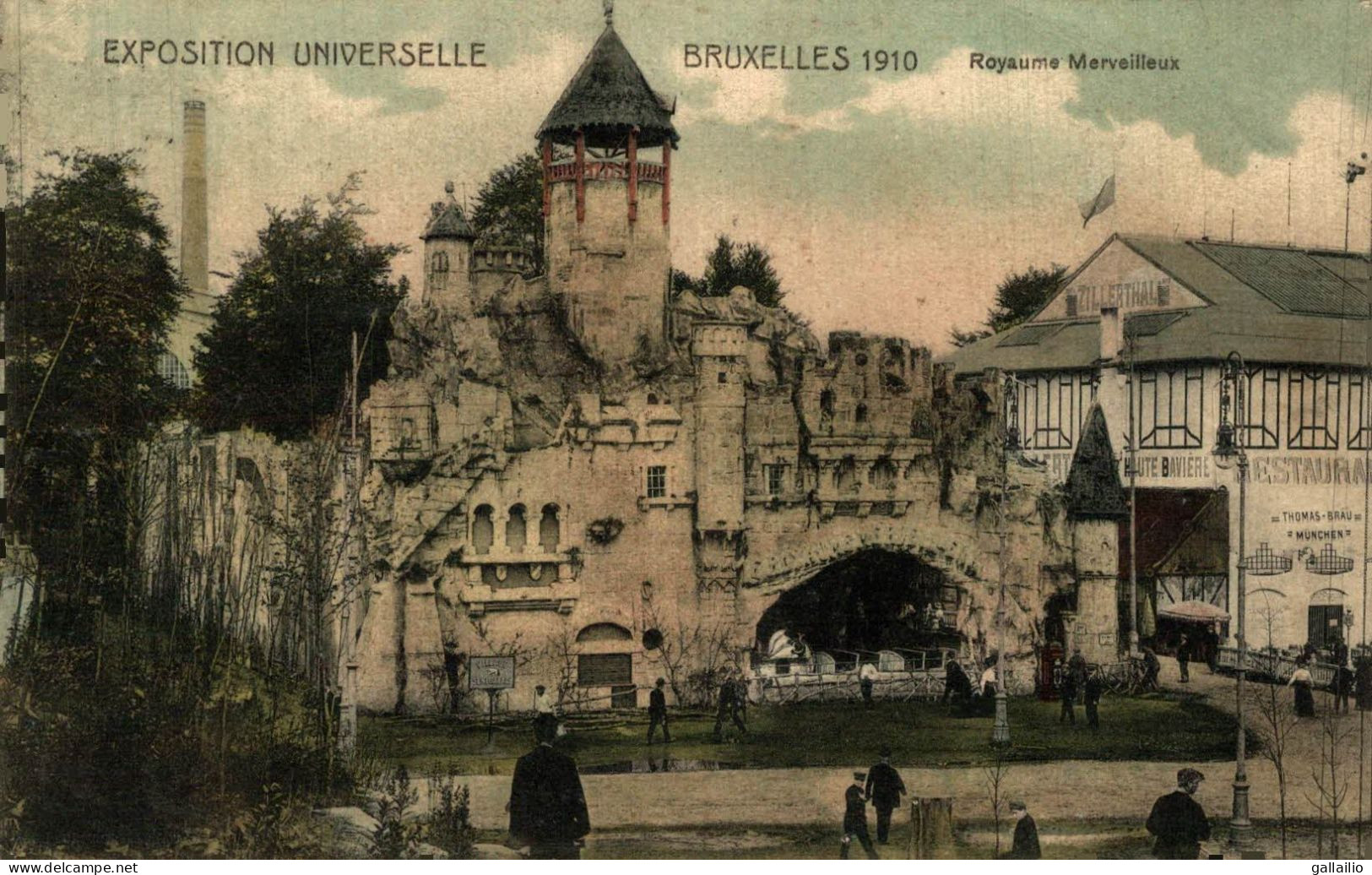 EXPOSITION UNIVERSELLE BRUXELLES 1910 ROYAUME MERVEILLEUX - Expositions Universelles
