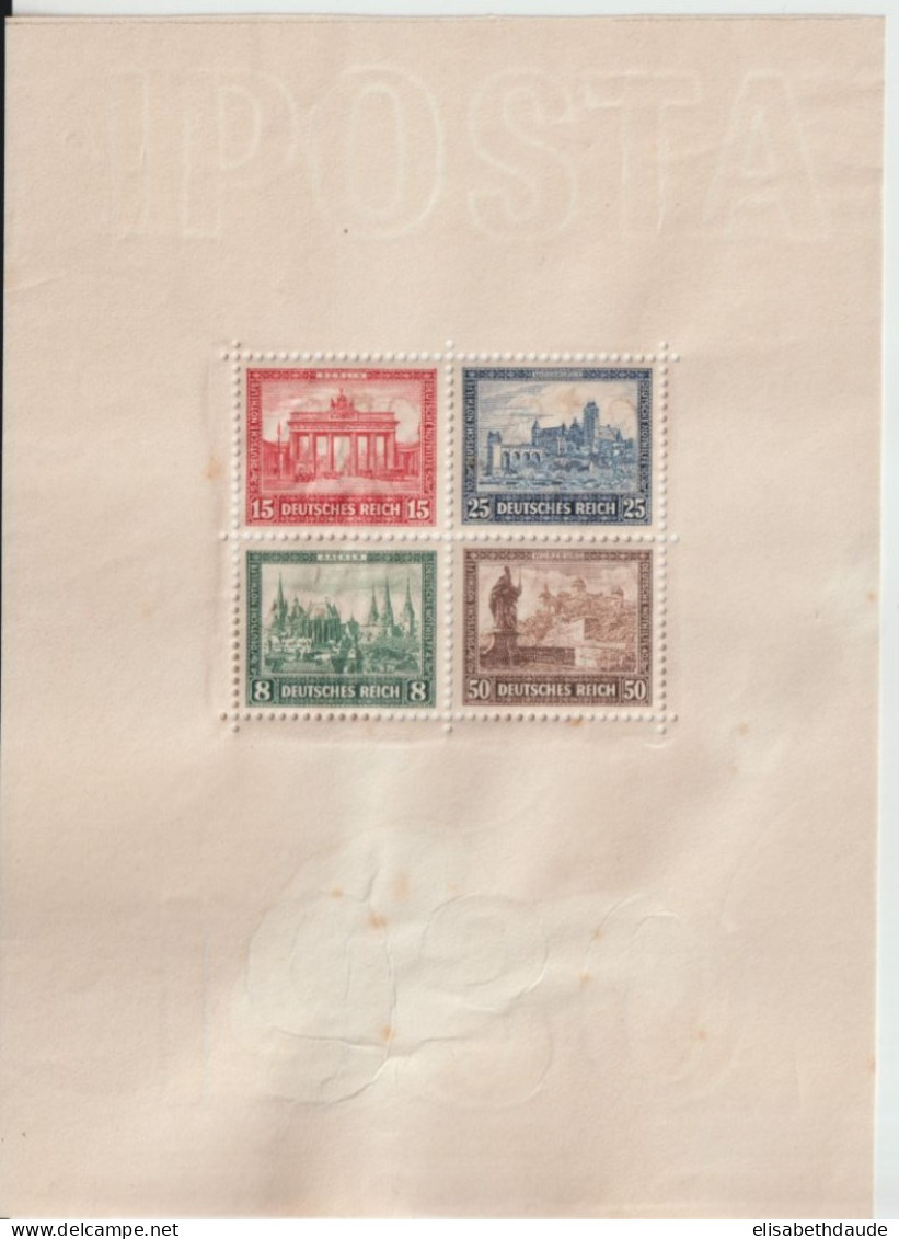 1930 - RARE BLOC YVERT N°1 IPOSTA  * MH - COTE = 500 EUR. - LEGER MANQUE DE GOMME + INFIMES DEFAUTS PAPIER EN BORDURE - Unused Stamps