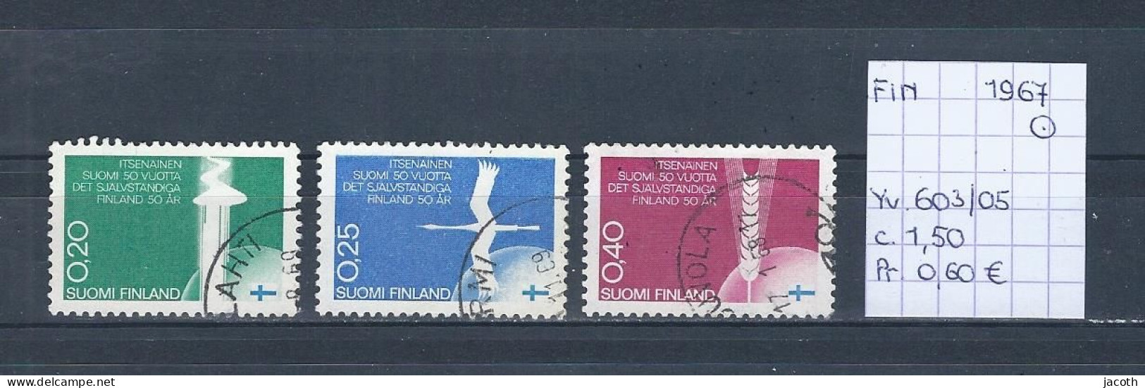 (TJ) Finland 1967 - YT 603/05 (gest./obl./used) - Used Stamps