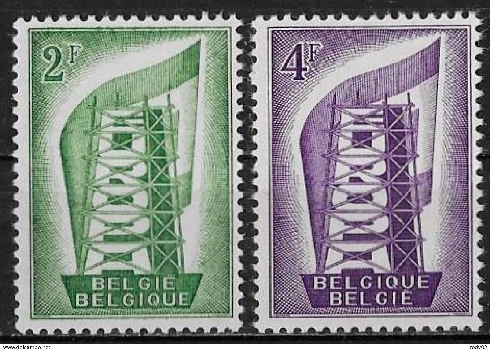 BELGIQUE - EUROPA CEPT - N° 994 ET 995 - NEUF** MNH - 1956