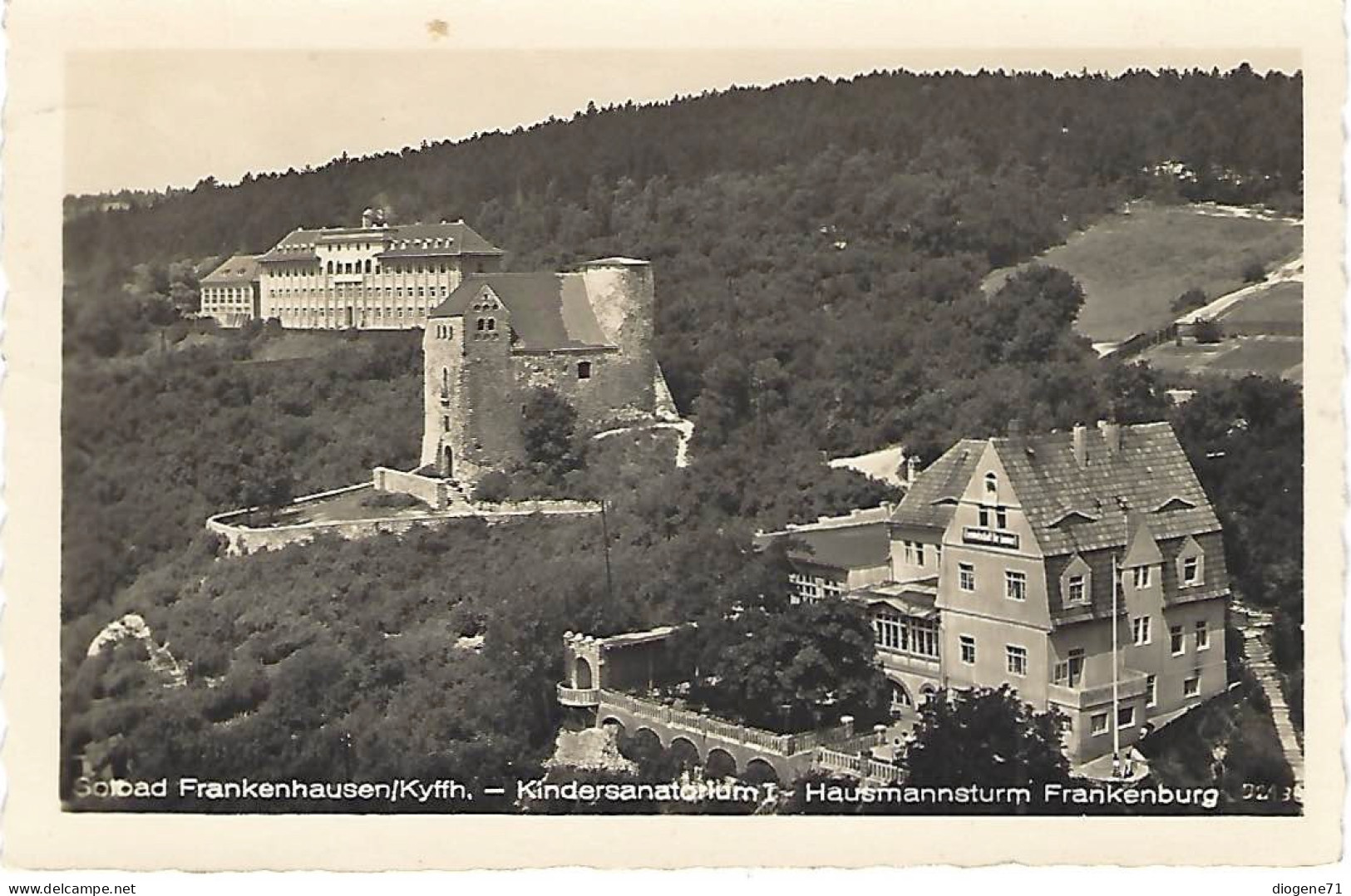 Bad Frankenhausen Kindersanatorium Hausmannsturm Frankenburg 1953 - Bad Frankenhausen