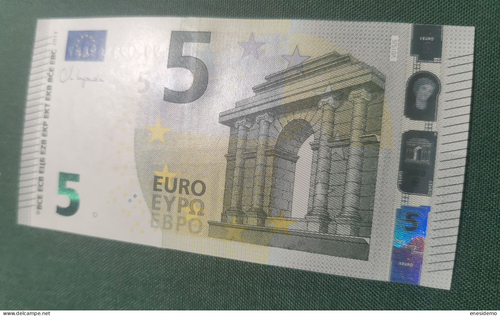 5 EURO SPAIN 2013 LAGARDE V015J5 VC SC FDS UNCIRCULATED PERFECT - 5 Euro