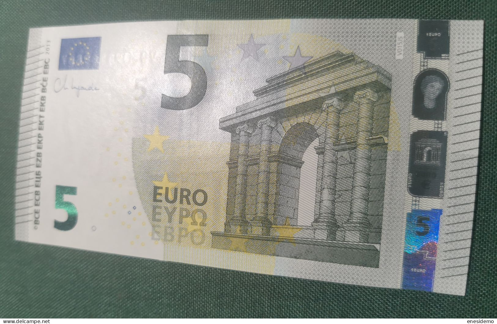 5 EURO SPAIN 2013 LAGARDE V015J5 VC SC FDS UNCIRCULATED PERFECT