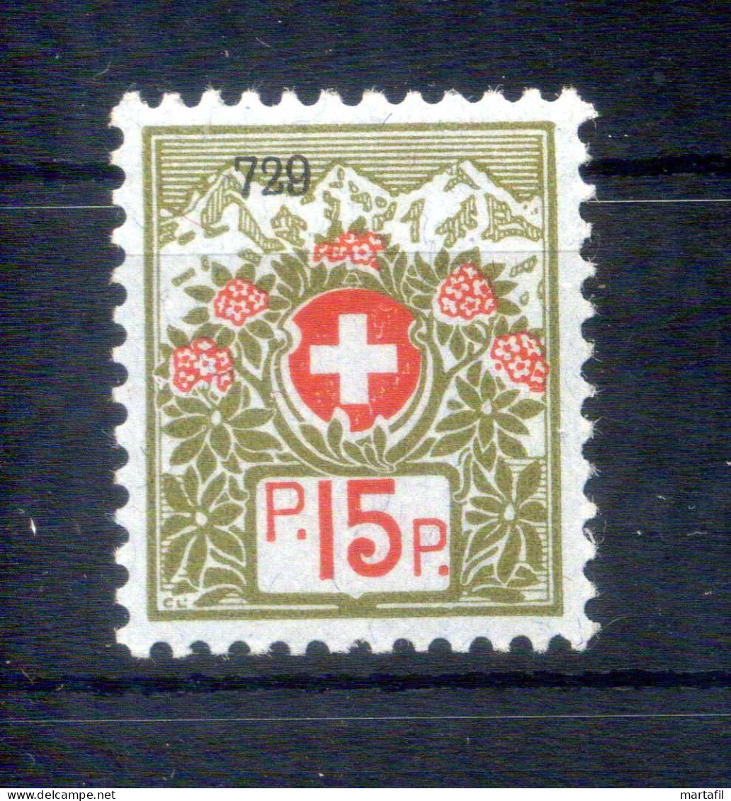 1926 SVIZZERA Franchigia Un N.6A * 15c. - Franquicia