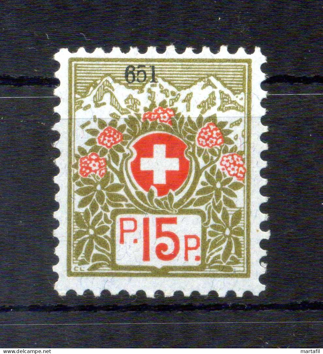 1926 SVIZZERA Franchigia Un N.6A * 15c. - Franchise