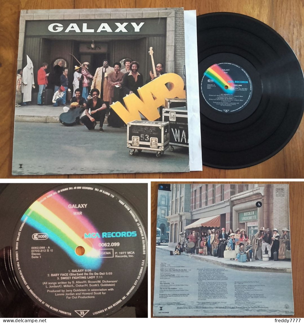 RARE Deutsch LP 33t RPM (12") WAR «Galaxy» (1977) - Ediciones De Colección