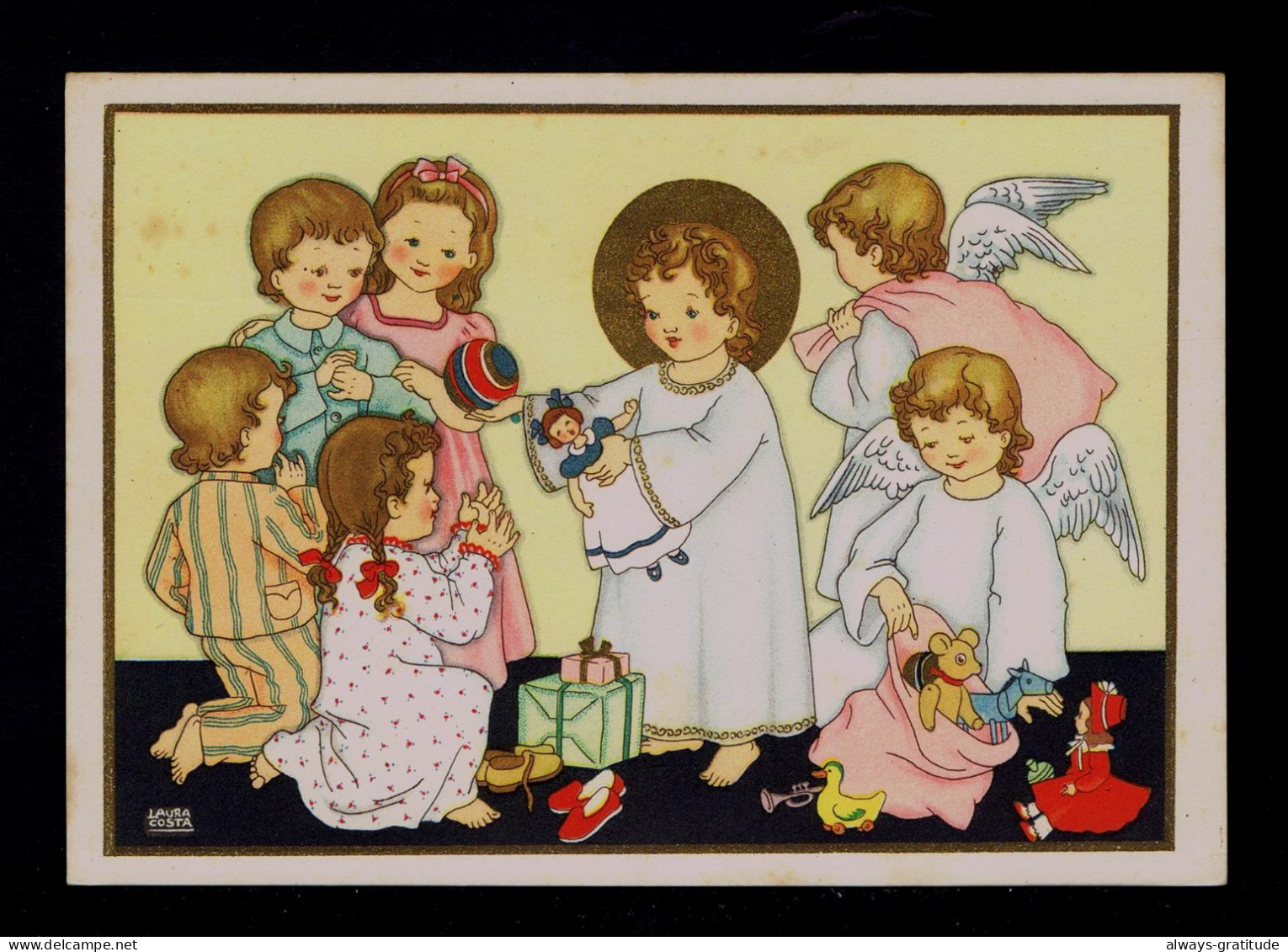 Sp10041 PORTUGAL  "angels With Toys To Children" Enfance Noel  Christmas Fêtes Postal Stationery - Autres & Non Classés