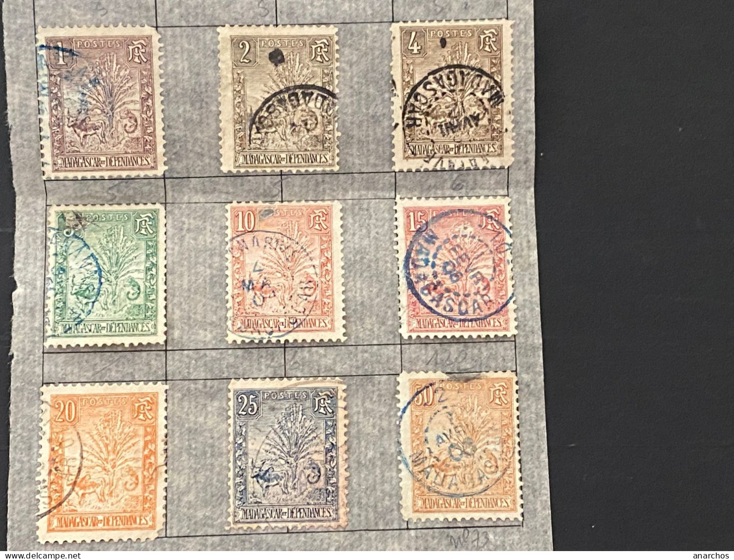 Oblitéré  Zebu Et Arbre Du Voyage Madagascar - Used Stamps