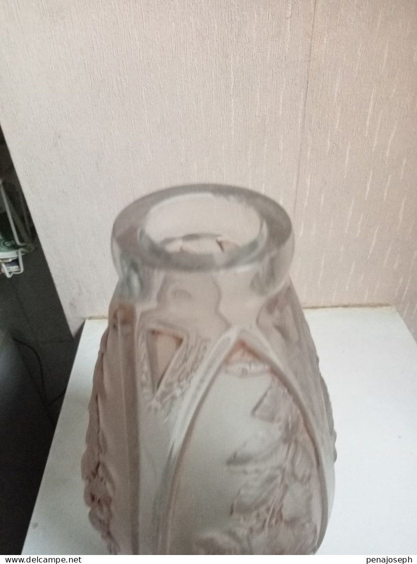 Vase Lampe 1900 Signé Daillet Hauteur 27 Cm - Jarrones