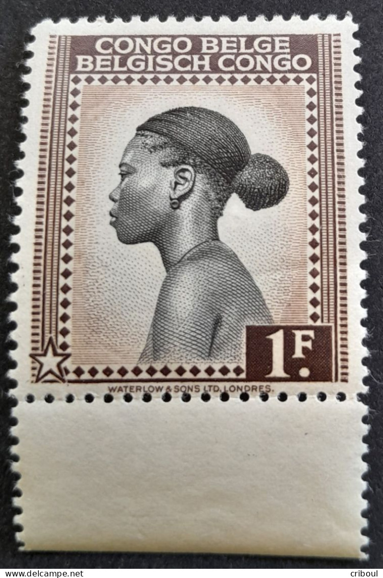 Congo Belge Belgium Congo 1942 Femme Woman Yvert 257 ** MNH - Nuovi