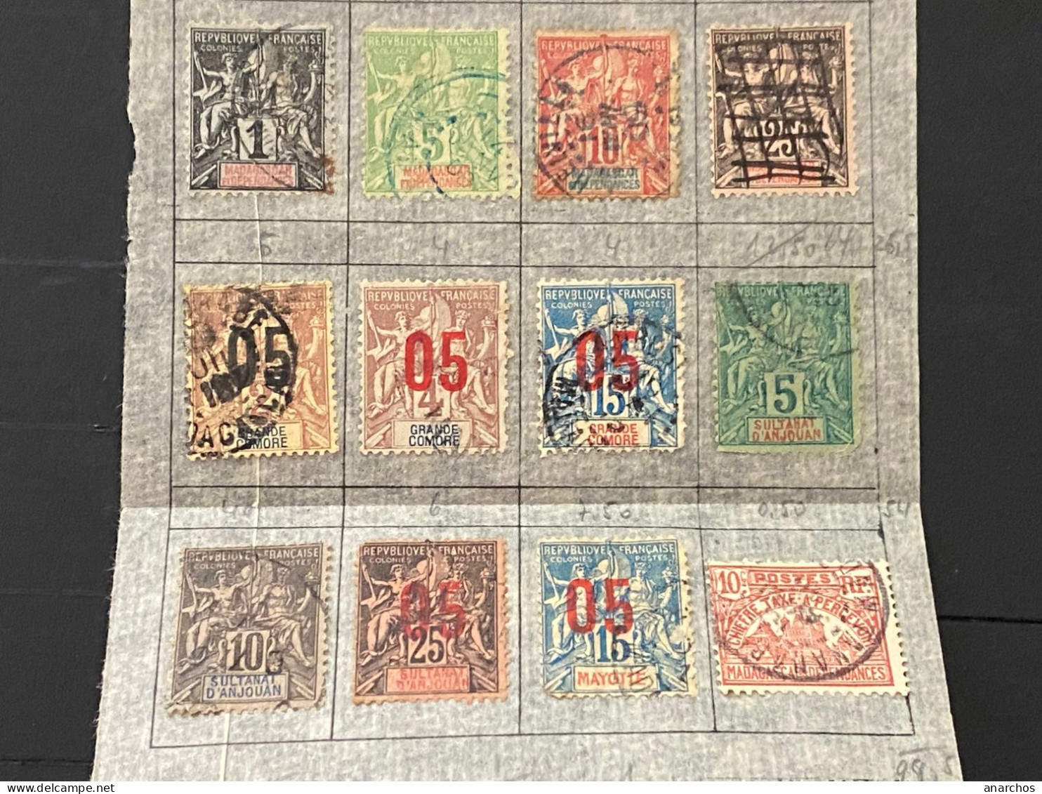 Oblitéré  Madagascar,  Grande Comore, Anjouan, Mayotte - Used Stamps