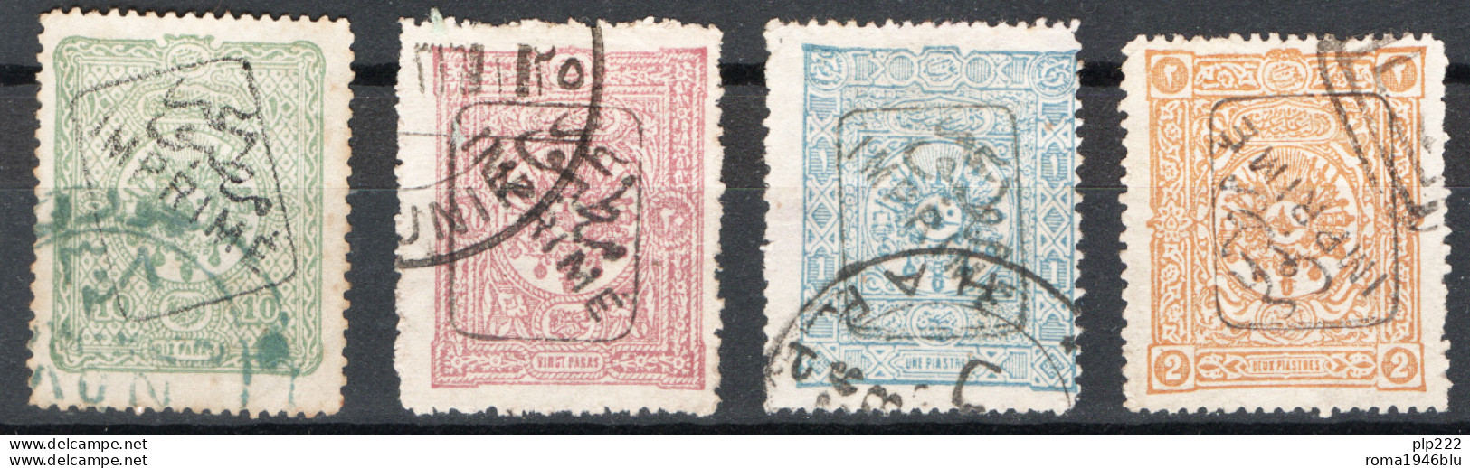 Turchia 1892 Stampe Unif.7/10 O/Used VF/F - Oblitérés