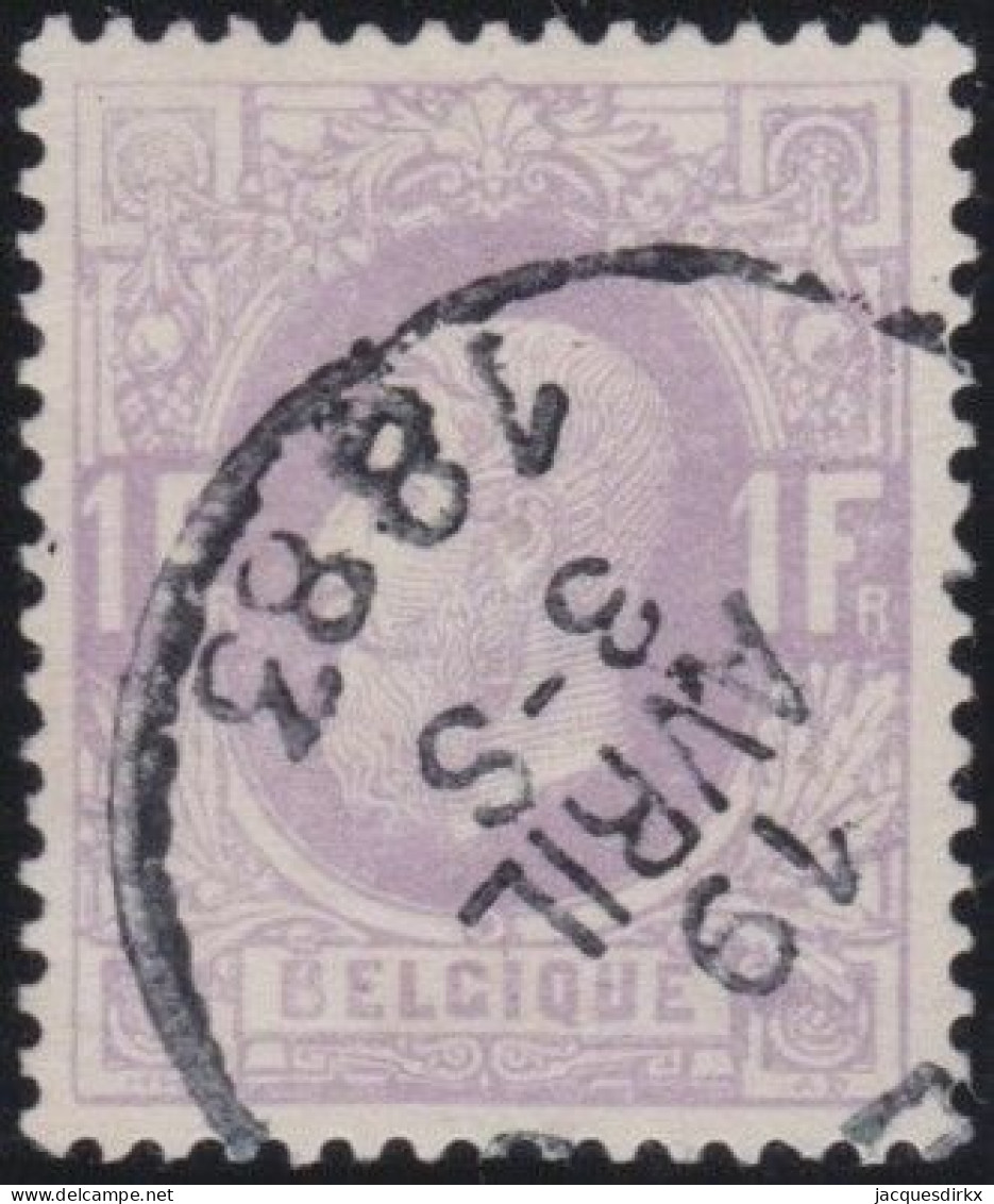 Belgie  .   OBP    .    36     .    O     .   Gestempeld     .   /   .    Oblitéré - 1869-1883 Léopold II