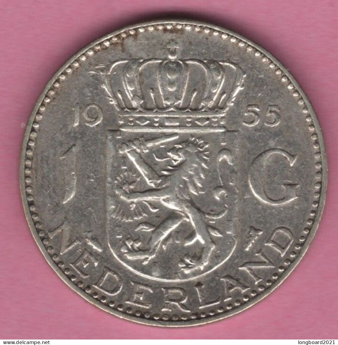 NETHERLANDS - 1 GULDEN 1955 - 1948-1980 : Juliana