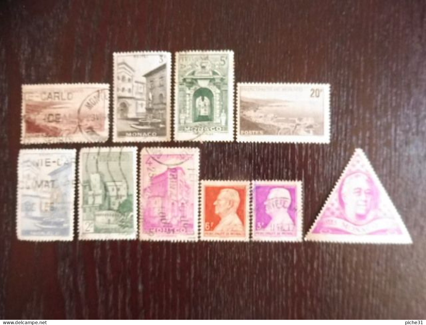 MONACO - Lot 12 Timbres Oblitérés - Used Stamps