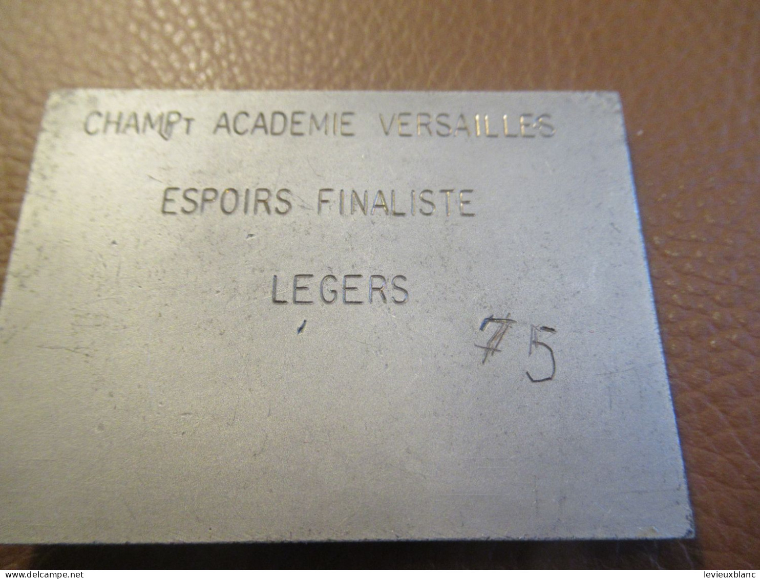 JUDO/Médaille De Compétition/attribuée/Bronze Argenté/Champt Académie De Versailles Espoir Finaliste Légers/1975 SPO471 - Artes Marciales