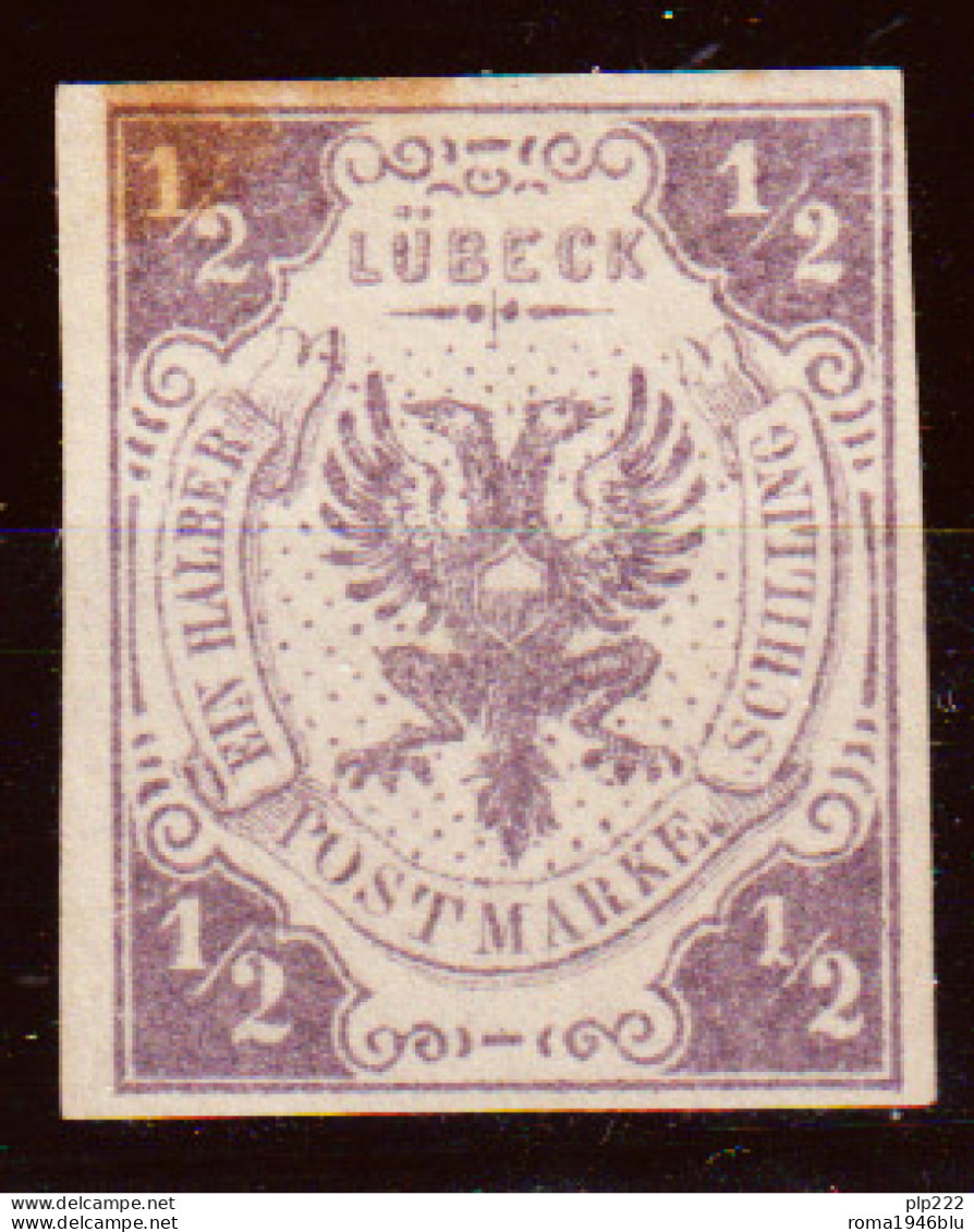 Germania Lubecca 1859 Unif.1 (*)/MNG VF/F - Lübeck
